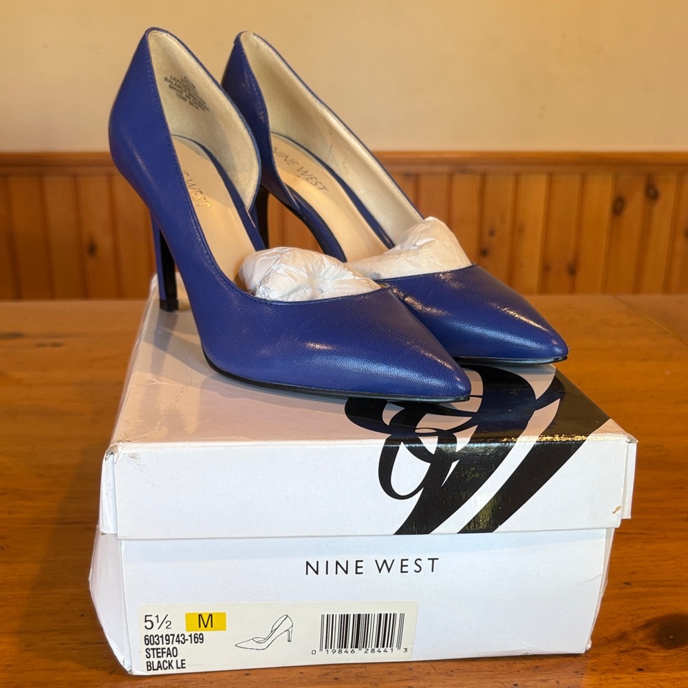 Nine West Royal Blue Pointed Heels